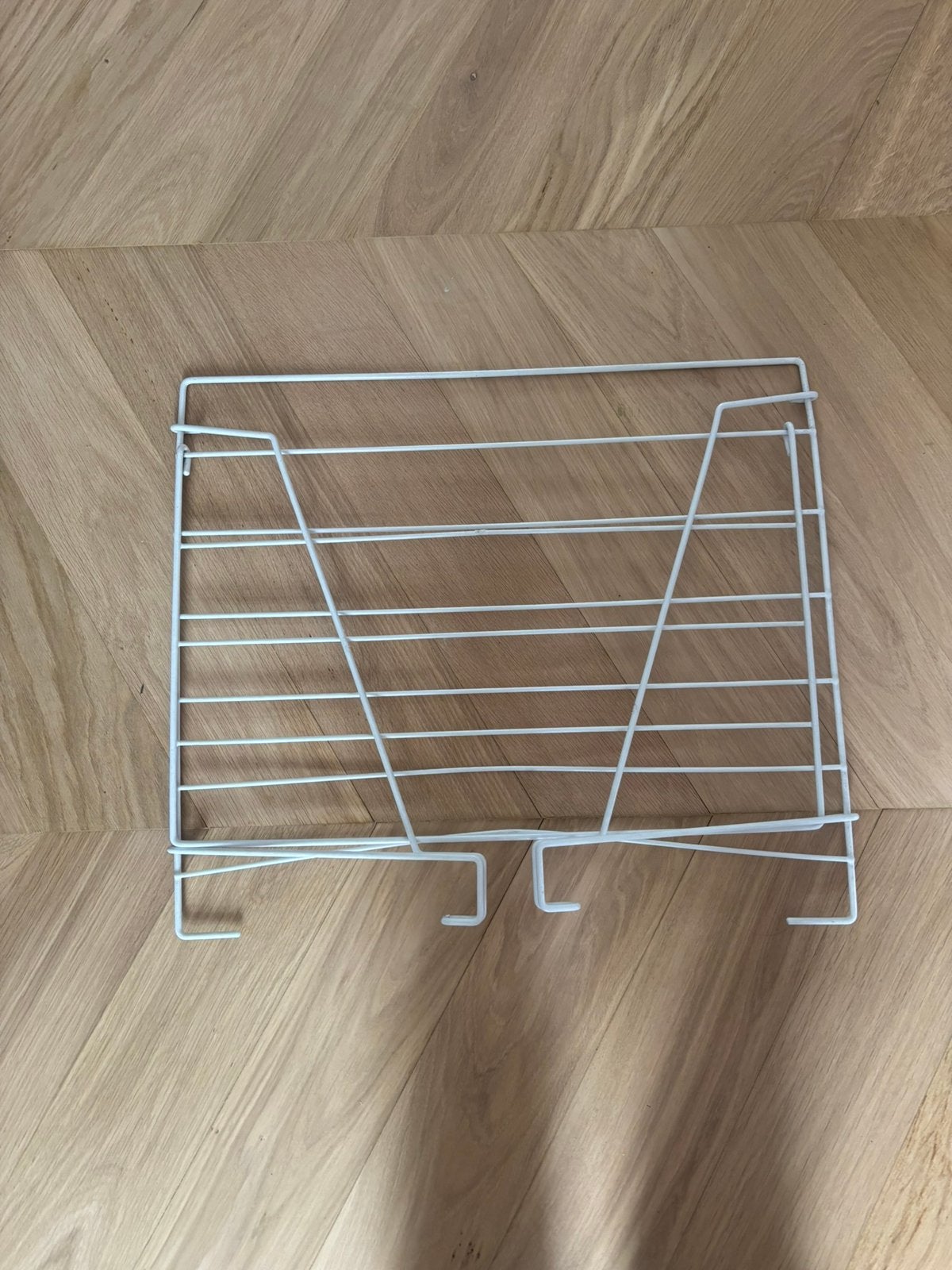 Wit metalen wandrek / tijdschriftenrek 40 x 40 cm, Ophalen of Verzenden, Zo goed als nieuw
