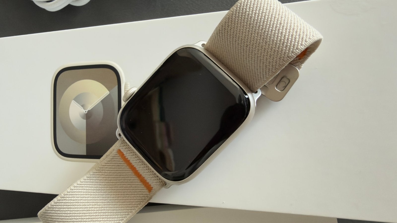 Apple Watch Series 9 45mm GPS met doos en oplader, IOS, Ophalen of Verzenden, Zo goed als nieuw, Waterdicht