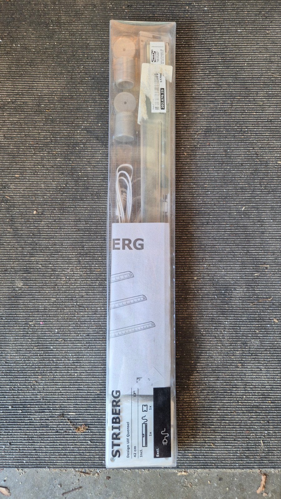IKEA Striberg uitbreidingsset 42 cm - Nieuw in verpakking, Wit, Kunststof, Nieuw, Overige fittingen