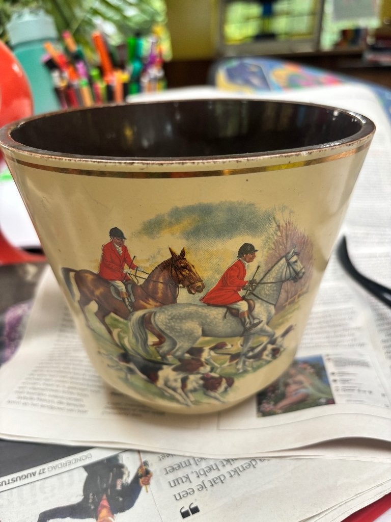 Vintage plantenpot, Ophalen, Gebruikt, Rond, Binnen