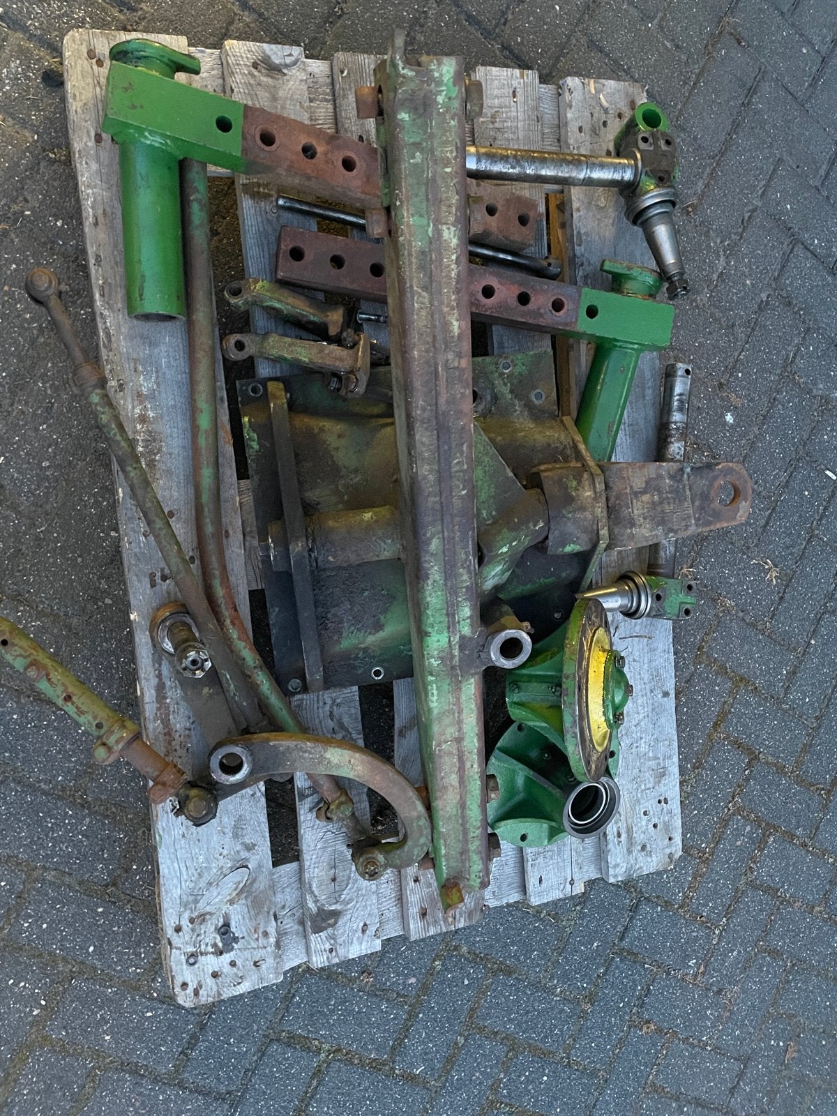 Complete vooras onderdelen voor John Deere lanz 500 tractor, Ophalen