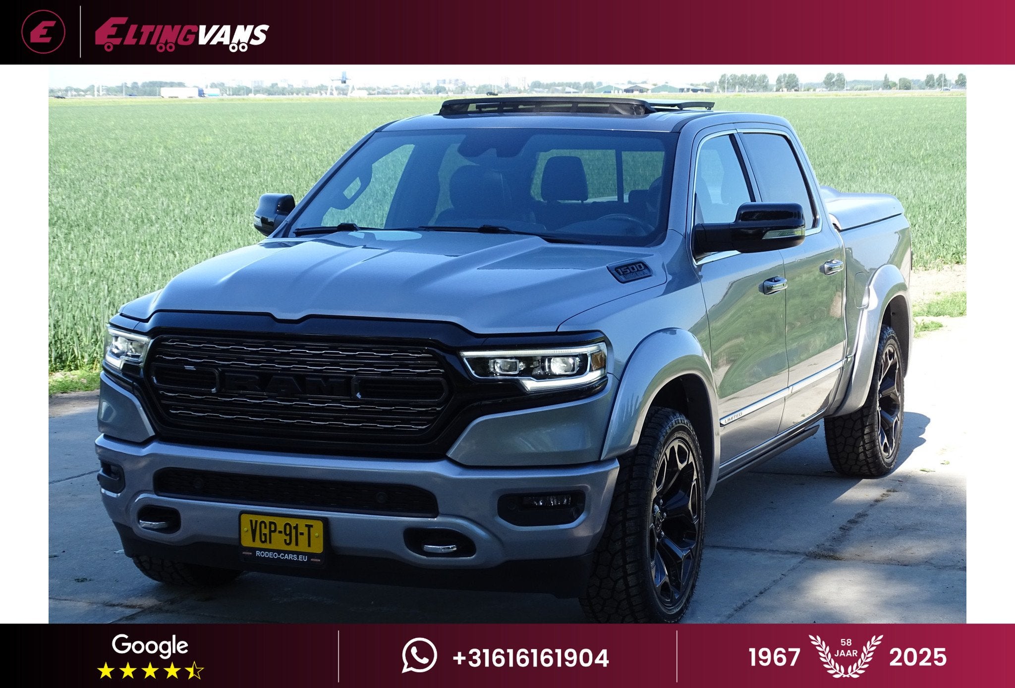 Dodge Ram 1500 5.7 V8 4x4 Crew Cab Limited (bj 2021), Automaat, Gebruikt, 5654 cc, 402 pk