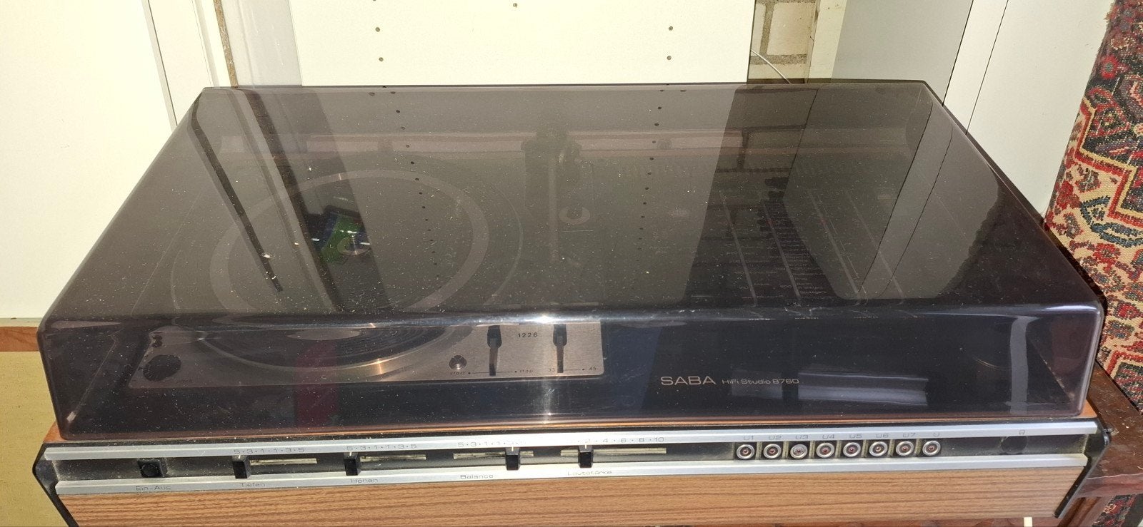 SABA HIFI-Studio 8780 met platenspeler en speakers, Ophalen, Gebruikt, Tuner of Radio, Overige merken