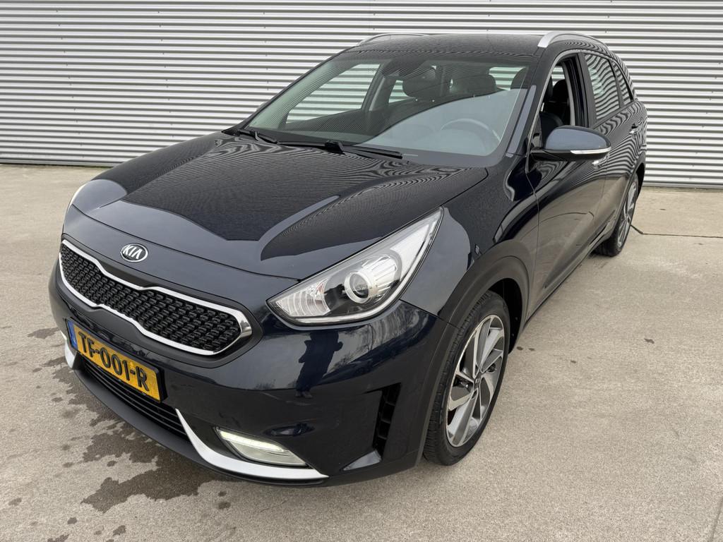 Kia Niro 1.6 GDi Hybrid DynamicLine 18 inch | Navi | Camera, Auto's, Kia, Gebruikt, Euro 6, 2 kWh, Blauw
