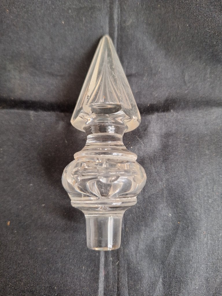 Vintage Kristallen Spike Finial / Stopper, Ophalen