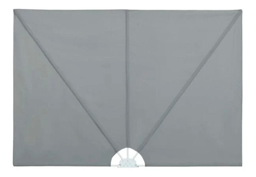 vidaXL Inklapbaar Windscherm/Zonnescherm Grijs 240x160 cm, Overige typen, Nieuw, Ophalen of Verzenden, Minder dan 250 cm