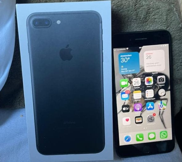Apple iPhone 7 Plus, 128 GB, Zwart, Ophalen of Verzenden, Zo goed als nieuw