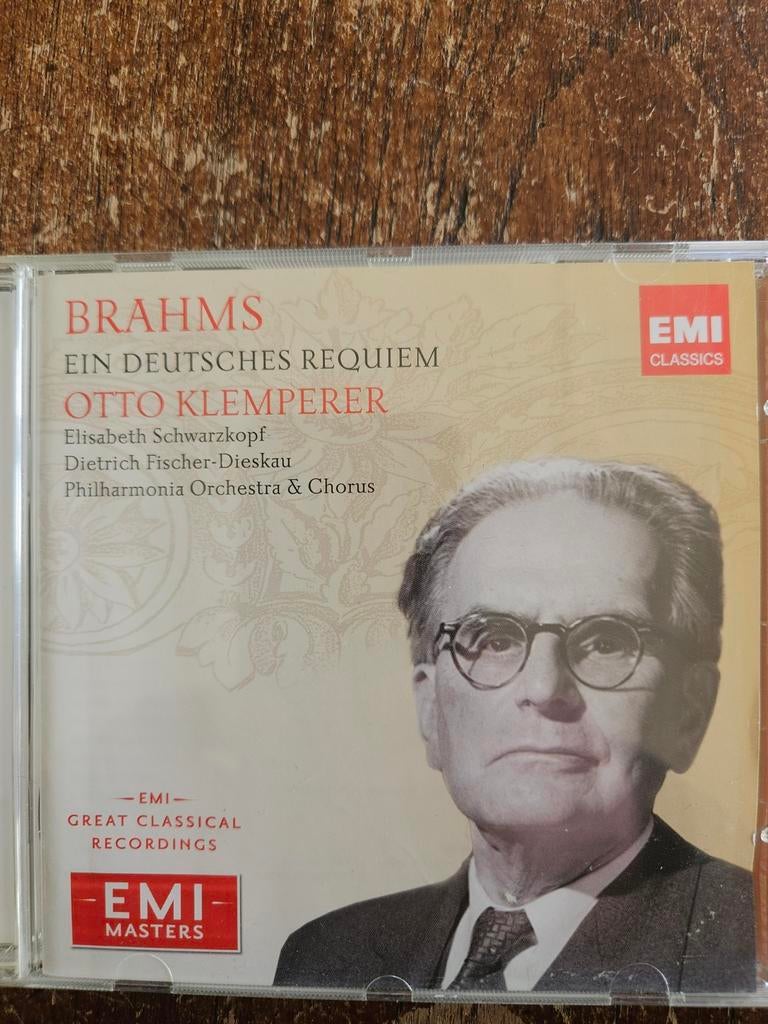 Brahms: Ein Deutsches Requiem - Klemperer (CD), Cd's en Dvd's, Ophalen of Verzenden, Romantiek, Zo goed als nieuw, Vocaal