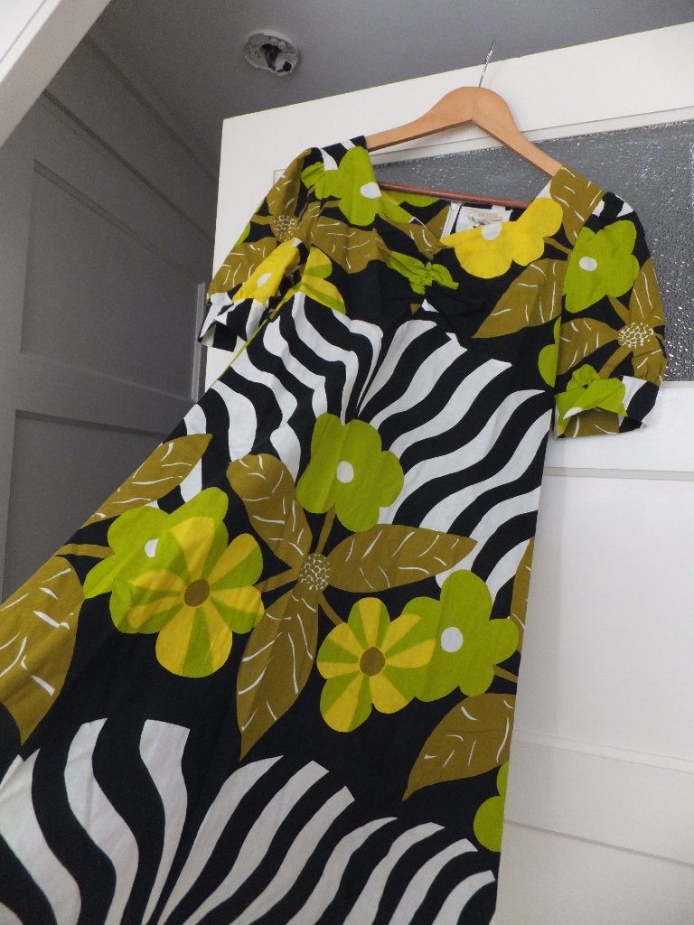 vintage design jurk finland Kaisu Heikkilä maat 38 40 uniek, Maat 38/40 (M), Overige kleuren, Ophalen of Verzenden, Zo goed als nieuw