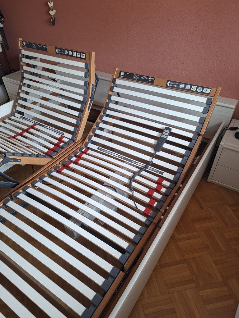 elektrische latenbodem, Huis en Inrichting, Ophalen, Gebruikt, 90 cm, Eenpersoons