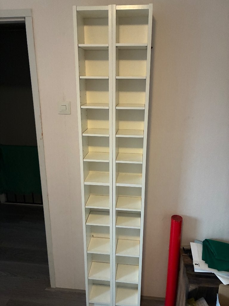 Cd en Dvd kast (2 stuks), Huis en Inrichting, Ophalen, Gebruikt, 150 discs of meer, Hout