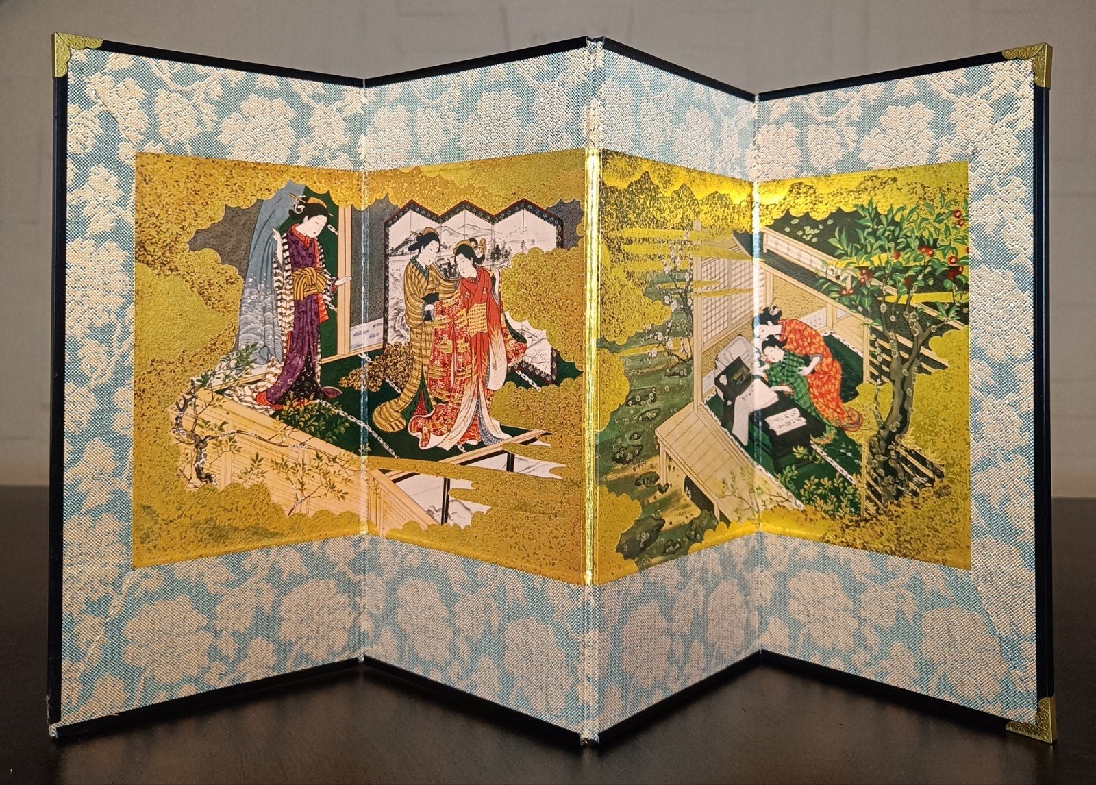 Miniatuur Japans kamerscherm., Overige typen, 23 cm, Ophalen of Verzenden, Papier/karton