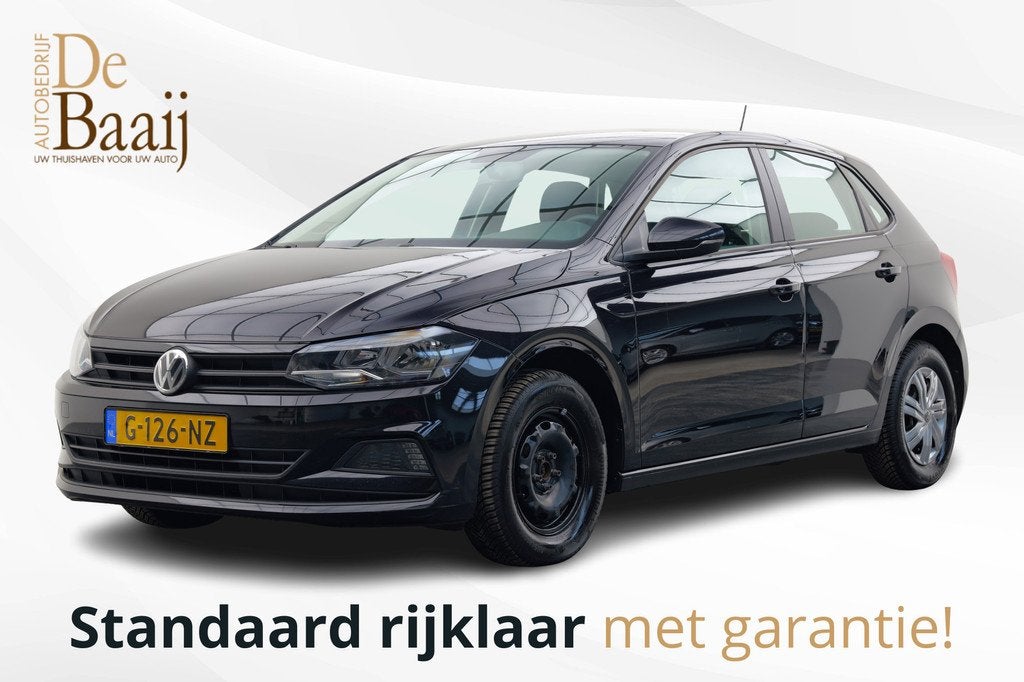 Volkswagen Polo 1.0 Comfortline | Airco | Bluetooth | 6 maan, 1005 kg, Stof, Zwart, Bedrijf