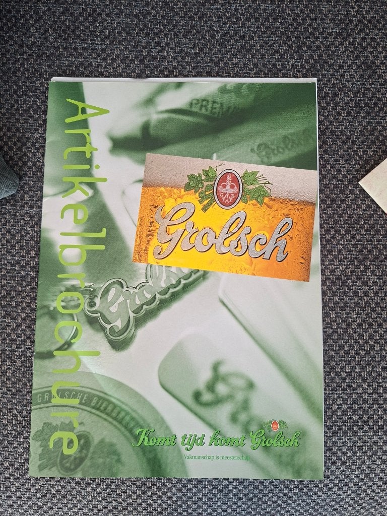 Grolsch bier artikelbrochure 1996, Ophalen of Verzenden, Zo goed als nieuw, Overige typen, Grolsch