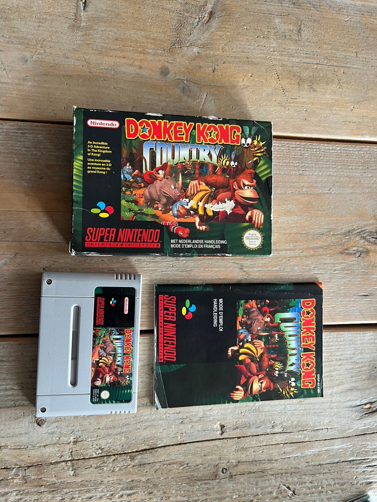 Donkey Kong Country CIB (SNES), Spelcomputers en Games, Games | Nintendo Super NES, Avontuur en Actie, 2 spelers, Ophalen of Verzenden