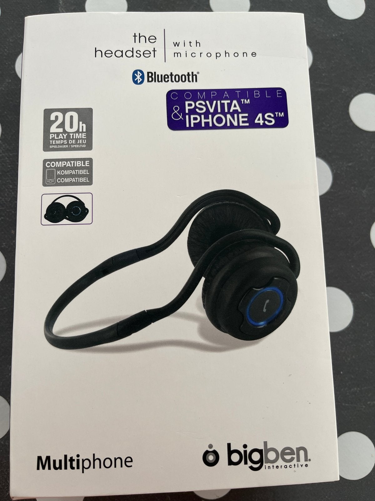 Bigben Multiphone Bluetooth Headset met Microfoon