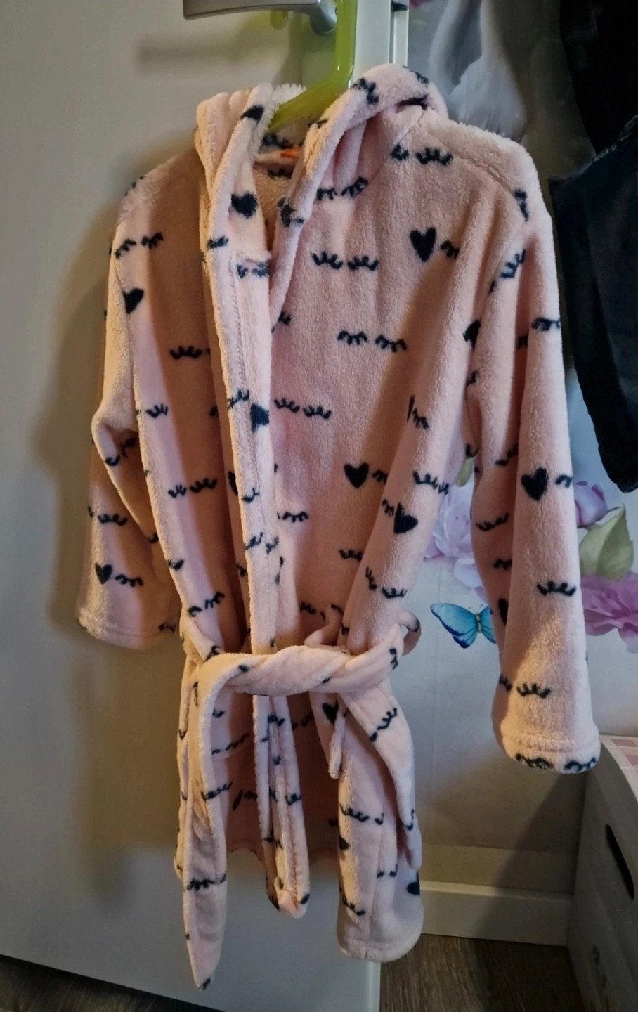 Hema Badjas Roze Maat 110-116, Nacht- of Onderkleding, Gebruikt, Meisje, Ophalen of Verzenden