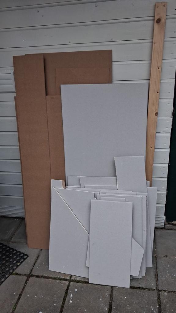 Diverse platen en balken, ideaal voor klusprojecten, Doe-het-zelf en Verbouw, Hout en Planken, Ophalen, Gebruikt, Minder dan 25 mm