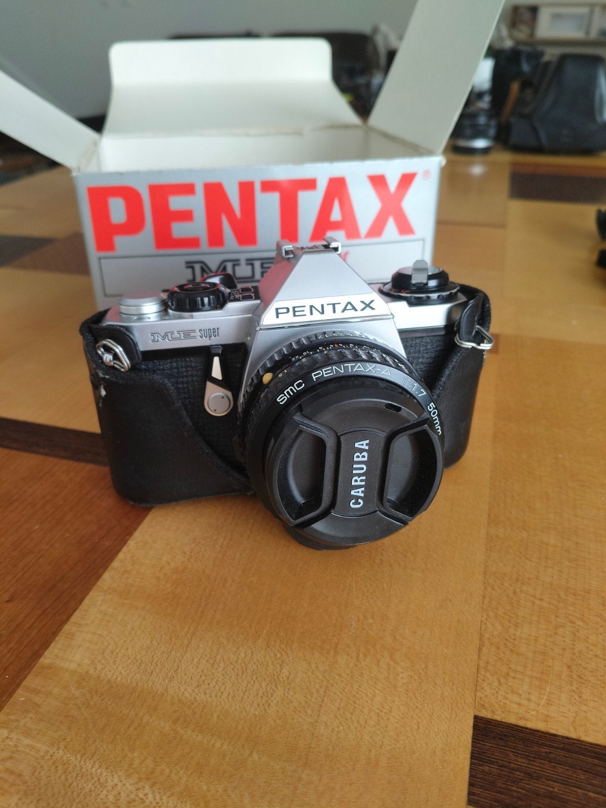 Pentax M E Super + 2 lenzen., Ophalen, Spiegelreflex, Pentax