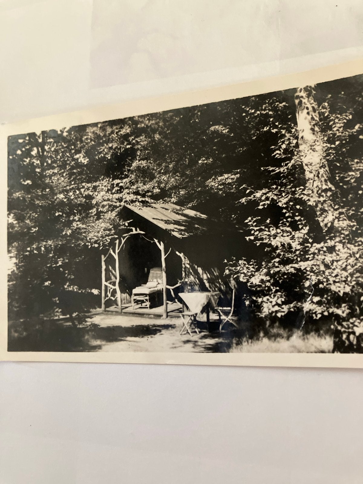 Zwart-wit foto Chr. Rusthuis Hebron, Ophalen of Verzenden, 1940 tot 1960, Gelopen, Natuur