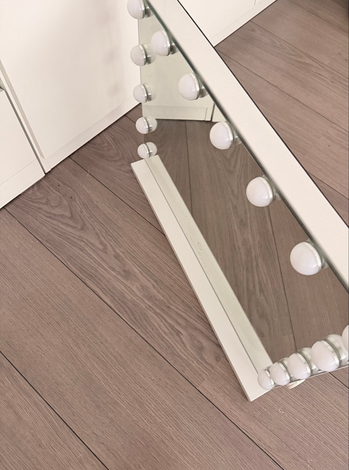 Hollywood spiegel met verlichting, Huis en Inrichting, Woonaccessoires | Spiegels, Ophalen, Gebruikt, 100 tot 150 cm, Rechthoekig