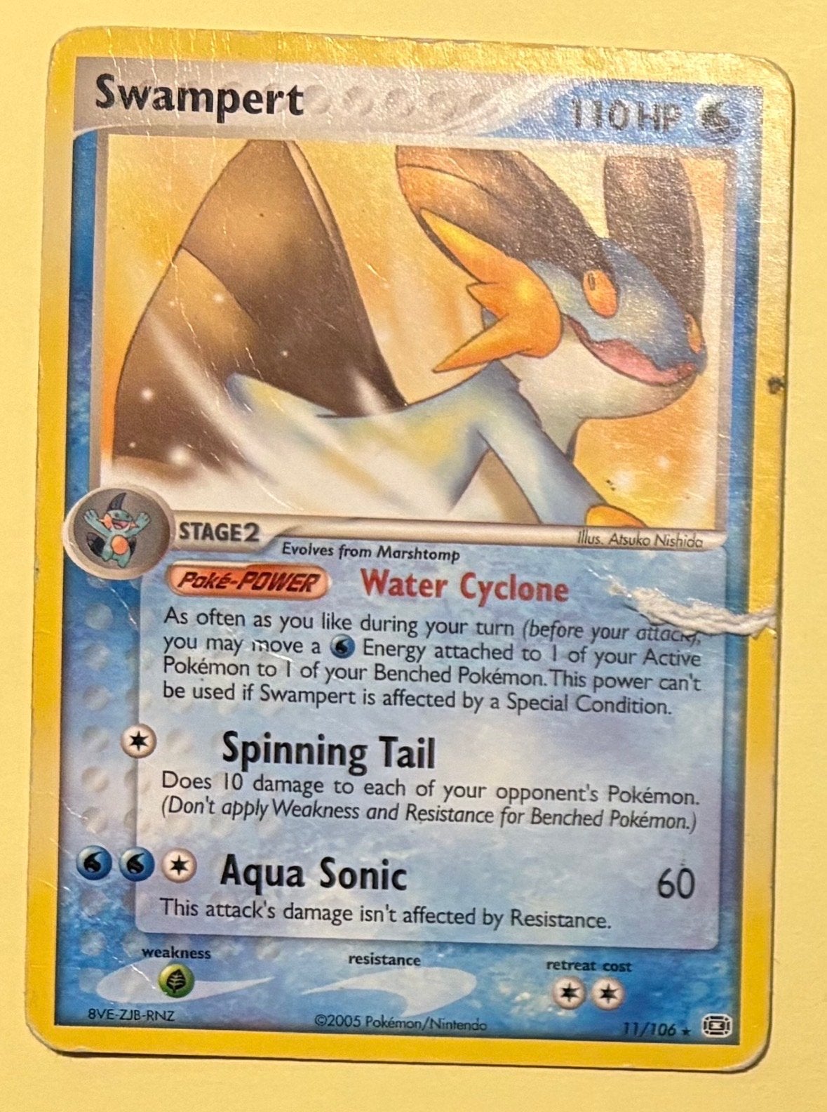 Pokémon Kaart Swampert 11/106, Ophalen of Verzenden, Gebruikt, Losse kaart