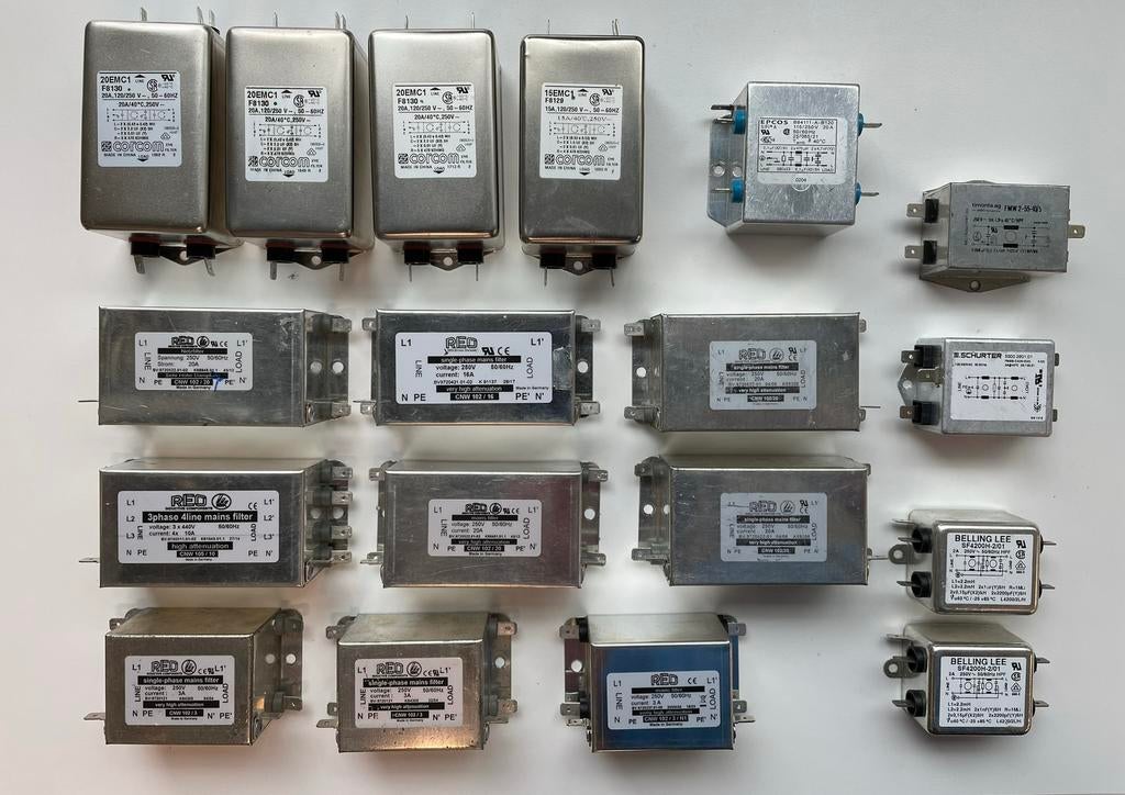 Diverse netfilter EMC ontstoringsfilter filter, Ophalen of Verzenden, Gebruikt