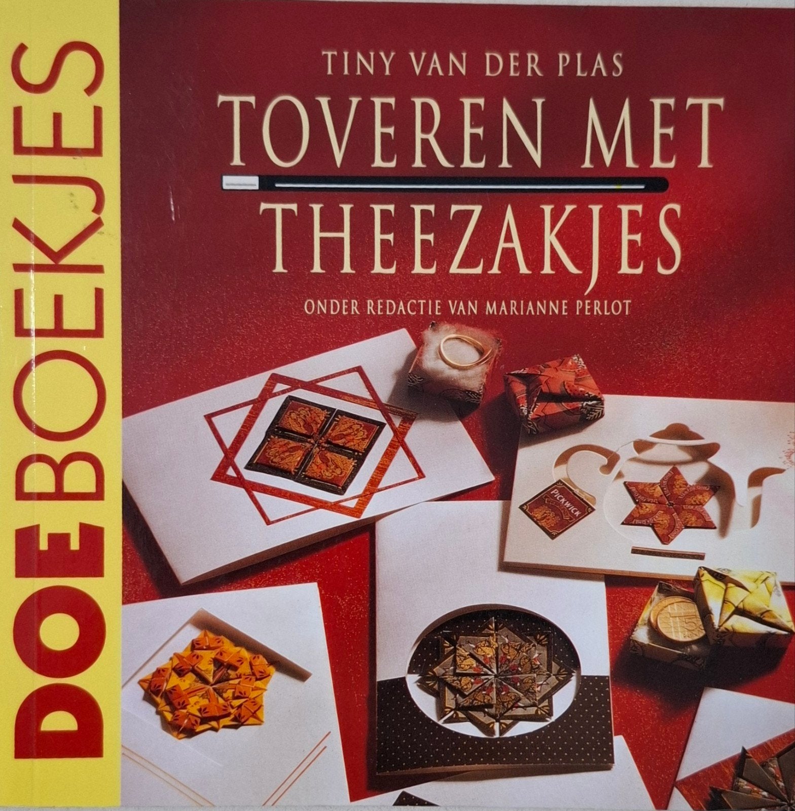 Doeboekjes Toveren met Theezakjes - Tiny van der Plas, Hobby en Vrije tijd, Theezakjes, Ophalen of Verzenden, Boek
