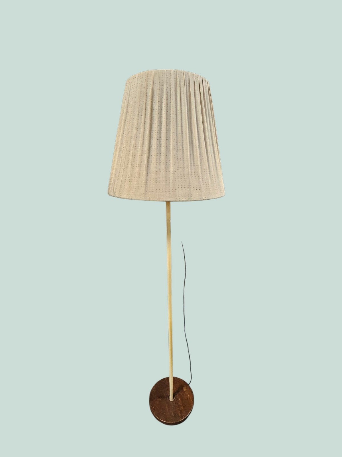 Vintage Vloerlamp met Plissé Kap - Jaren '60 Design, Ophalen