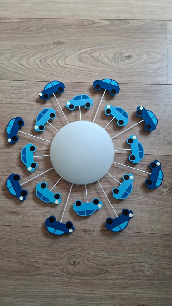 Kinderkamerlamp met auto's en glow in the dark effect, Ophalen