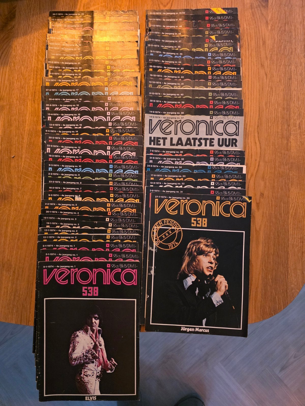 Veronica Blad Gids Zeezender Jaargang 1974 - 57 stuks, Ophalen of Verzenden, Gelezen, Muziek, Film of Tv