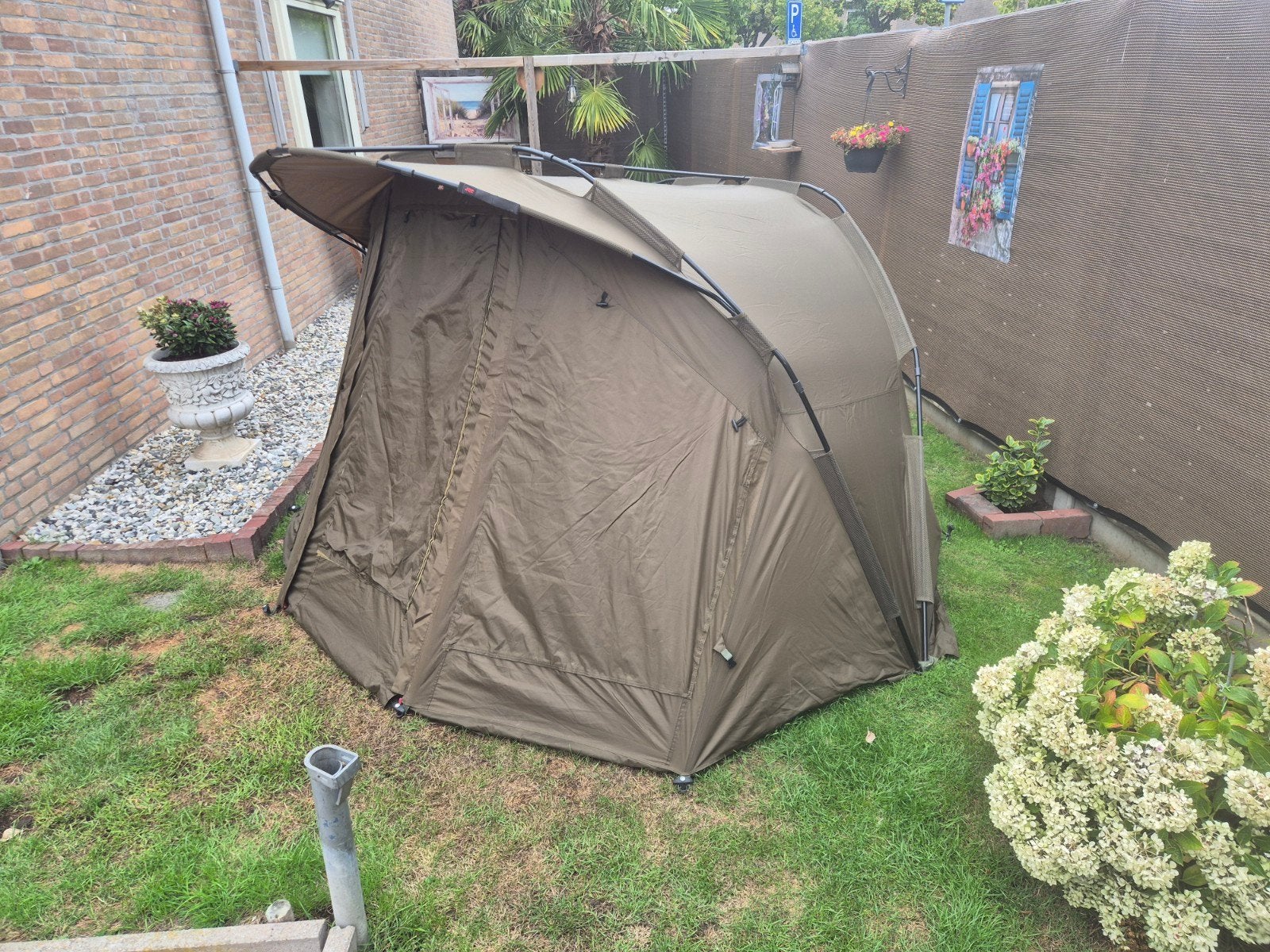 JRC Defender peak 2 man bivy karpertent inclusief overwrap/w, Watersport en Boten, Ophalen of Verzenden, Zo goed als nieuw, Overige typen