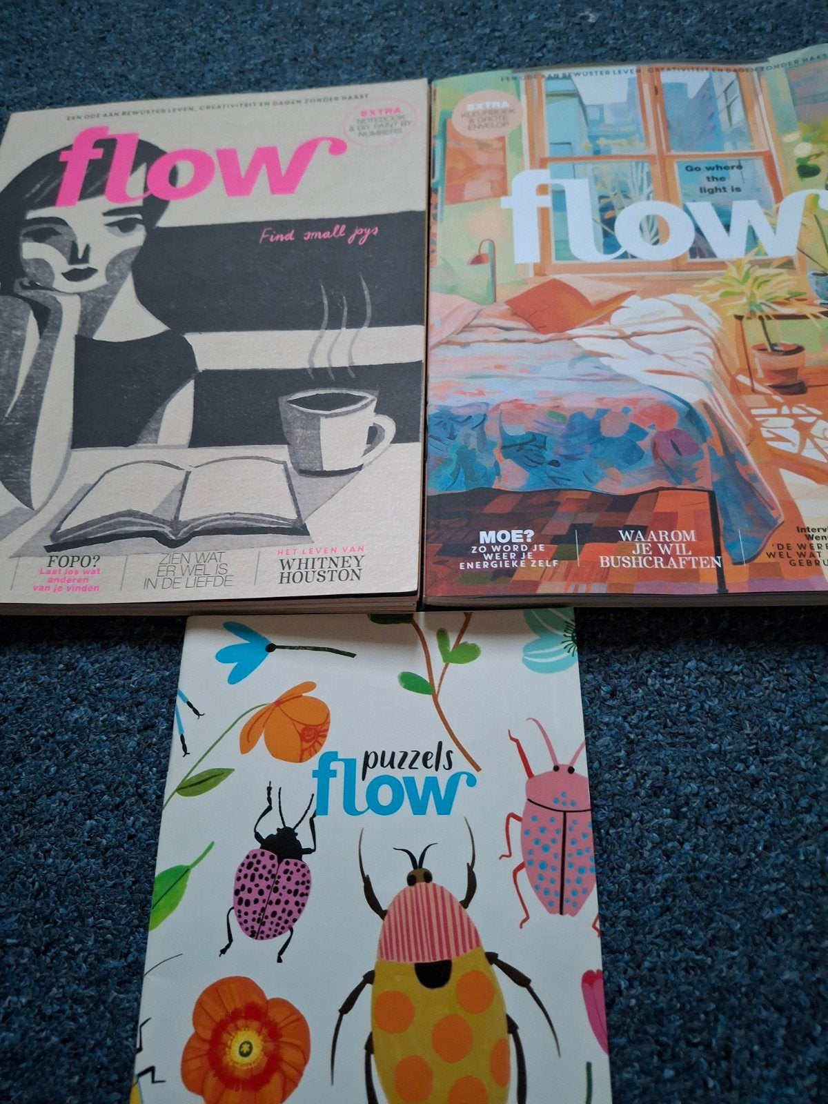 Flow magazine + puzzelboekje, Verzenden, Zo goed als nieuw, Damesbladen