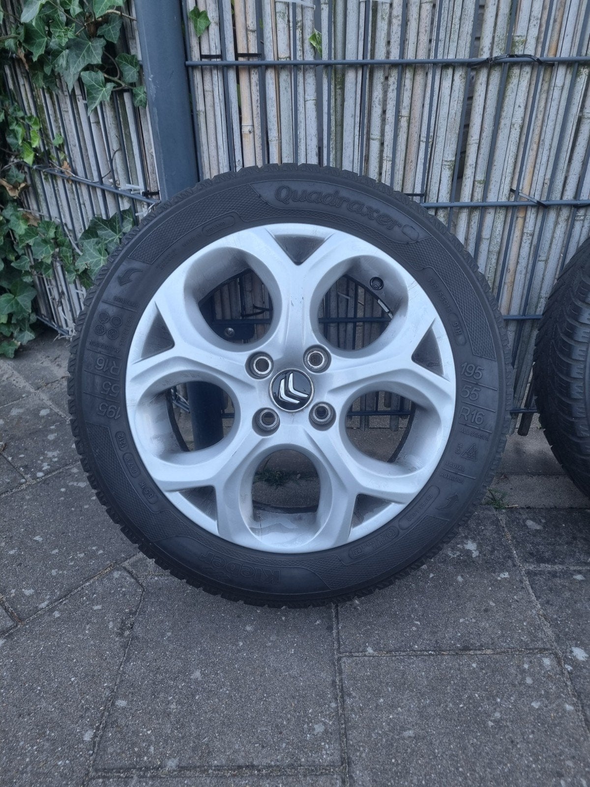 Citroën c3 velgen 195/55 R16, 16 inch, Ophalen of Verzenden, Band(en), 195 mm