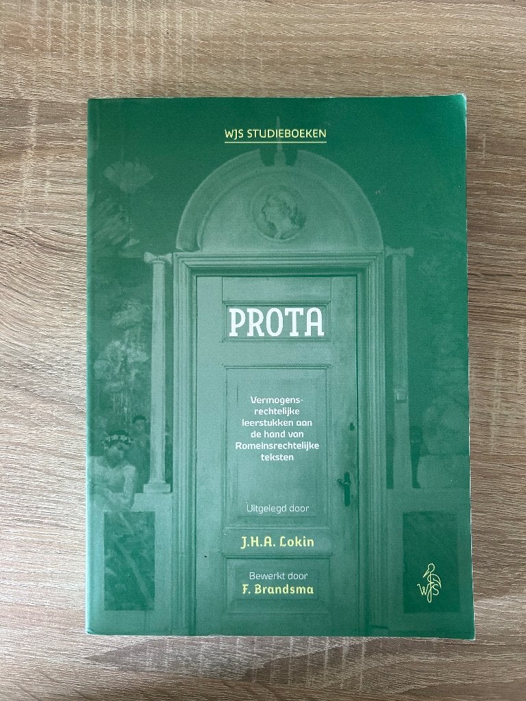 Prota 12e druk, Ophalen of Verzenden, J.H.A. Lokin; F. Brandsma, Gamma, WO