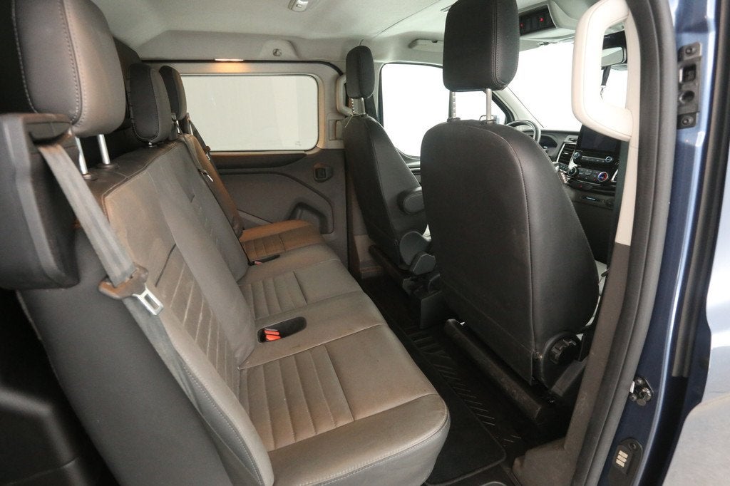 Ford Transit Custom 2.0 TDCI L2H1 Limited 170PK | Dubbele Ca, Auto's, Bestelauto's, 15 km/l, Euro 6, 4 cilinders, Blauw