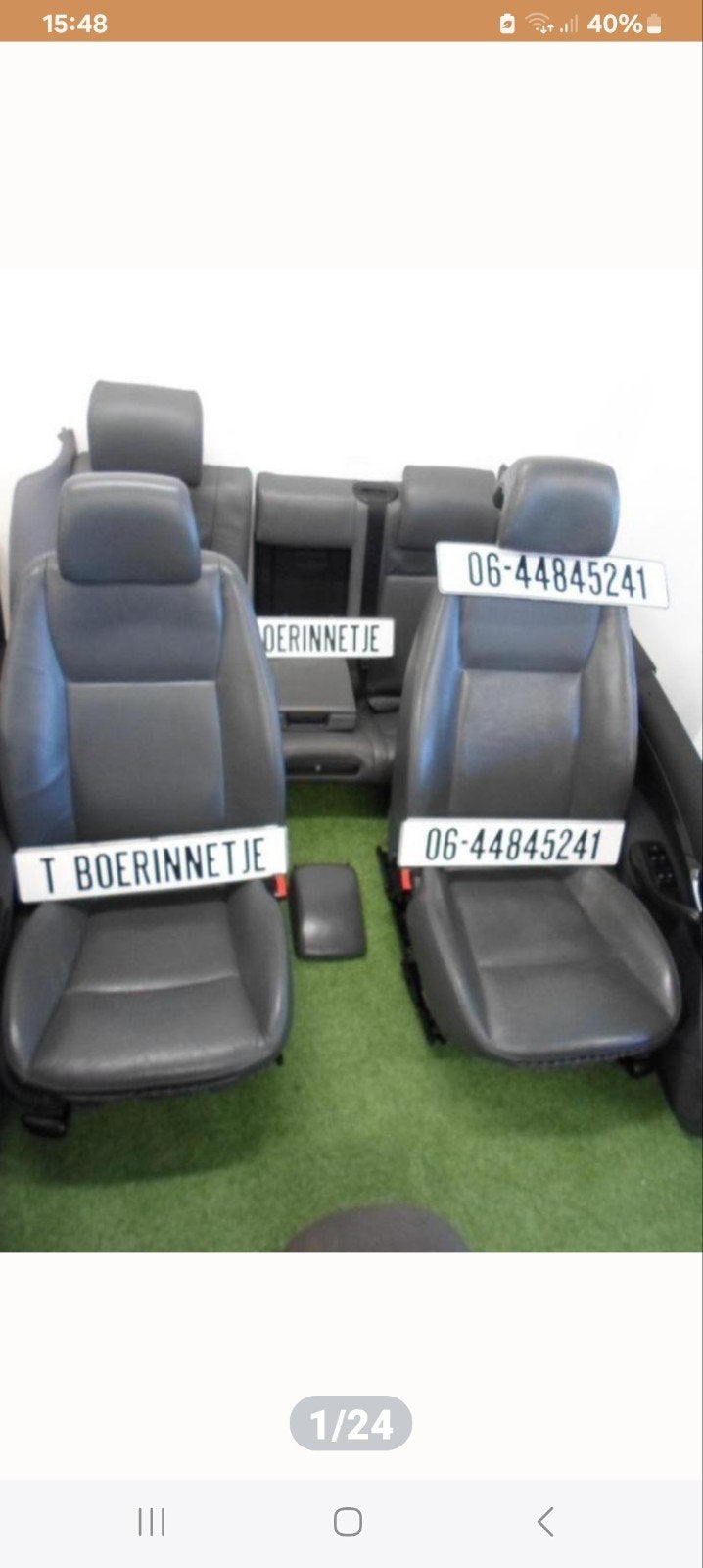 Saab 9-3 Sedan Leder Interieur - Niet voor Estate/Cabrio, Ophalen, Gebruikt, Saab