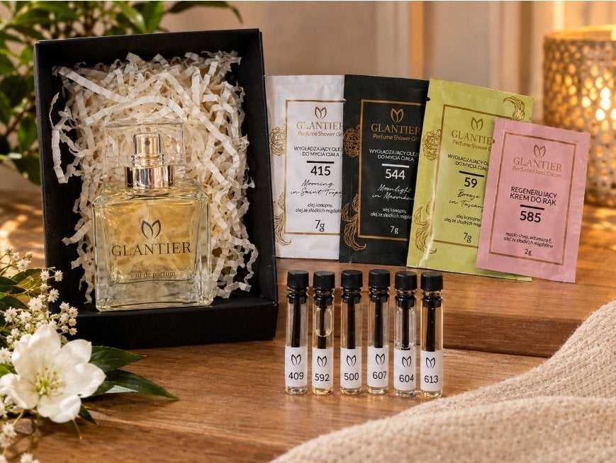 Glantier Eau de Parfum unisex 605 + GRATIS sampleset, Nieuw, Ophalen of Verzenden, Polen, Info@Allesvrij.nl