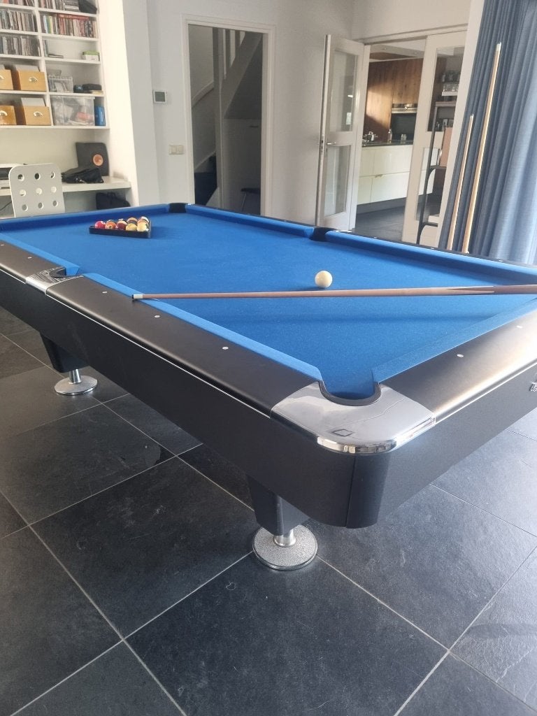 Pooltafel Buffalo Dominator 8 ft/ Zwart en tafeltennisblad, Ophalen, Zo goed als nieuw, Pooltafel
