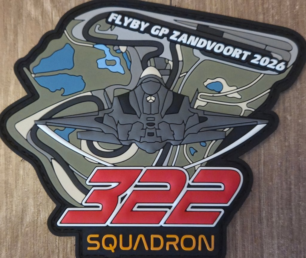 TE RUIL: Flyby GP Zandvoort 2026 (322 Sqn) PVC patch !!, Verzamelen, Militaria | Algemeen, Ophalen of Verzenden, Luchtmacht, Nederland