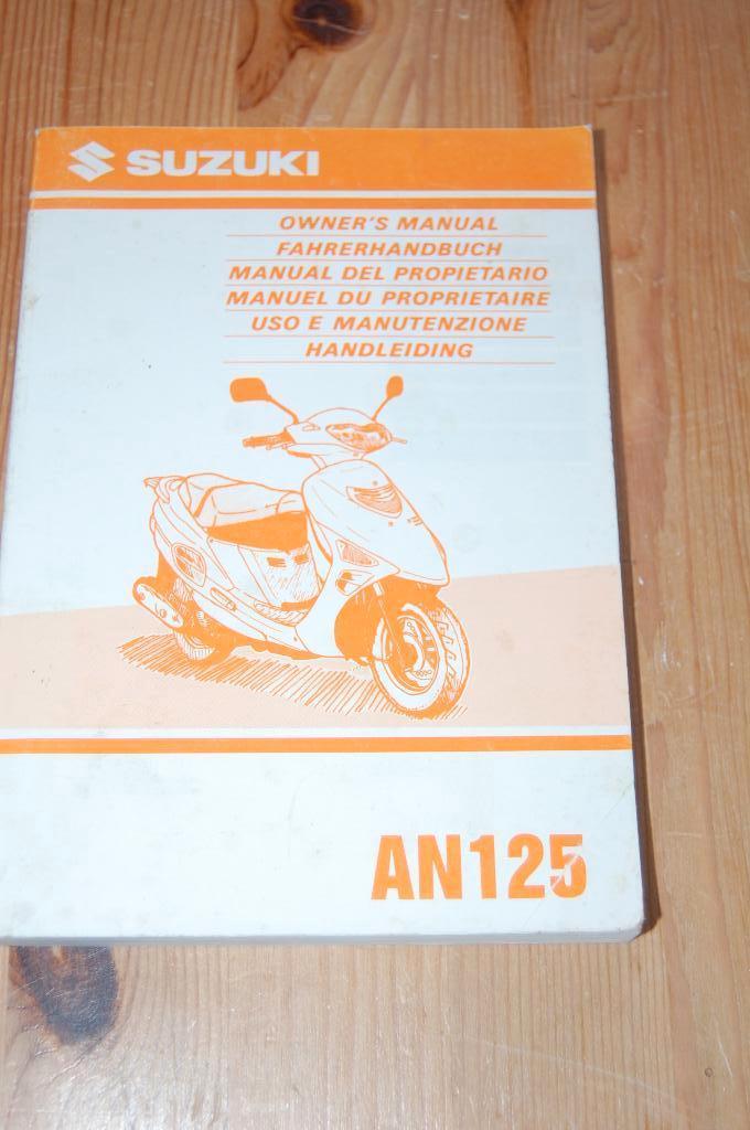Suzuki AN 125 handleiding, Motoren, Ophalen of Verzenden, Suzuki