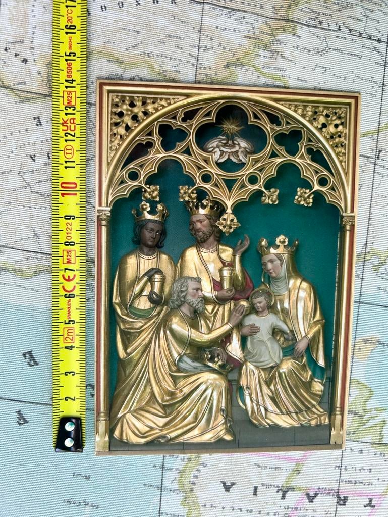2299. Kunst wenskaart Aanbidding der Wijzen, Ophalen of Verzenden, Zo goed als nieuw
