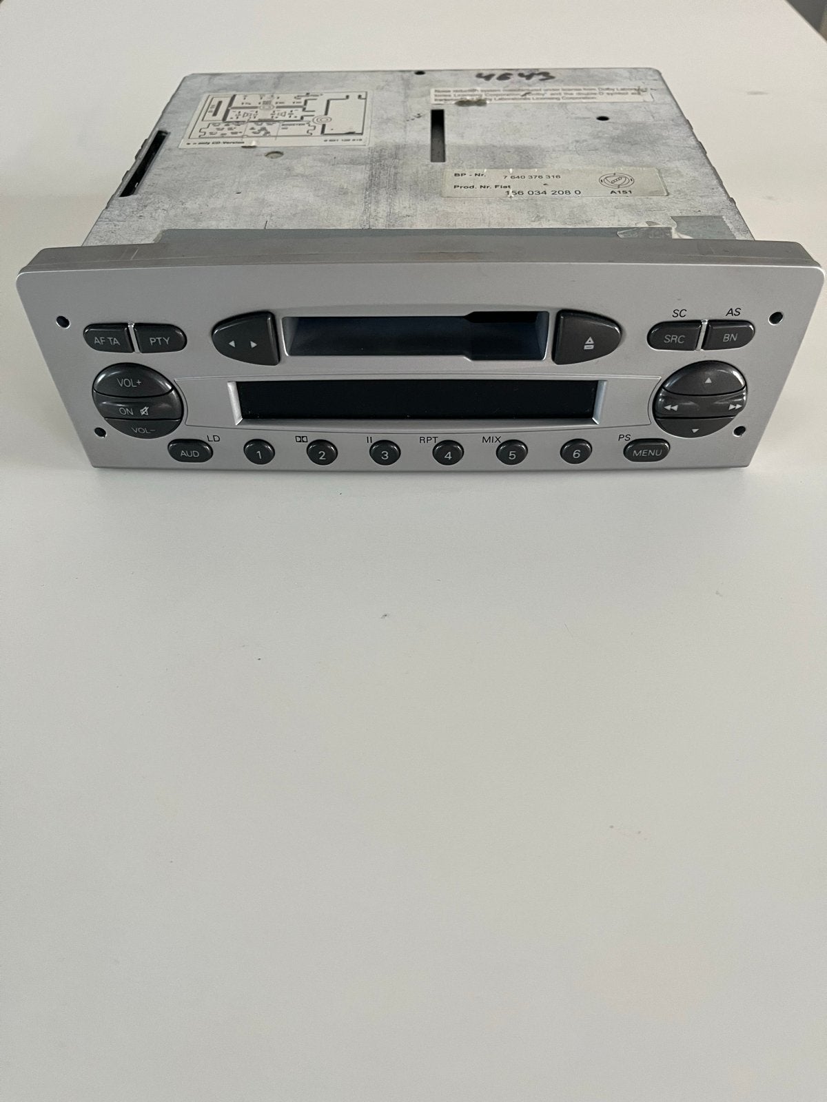 Alfa romeo autoradio / Origineel, Auto diversen, Autoradio's, Ophalen, Gebruikt