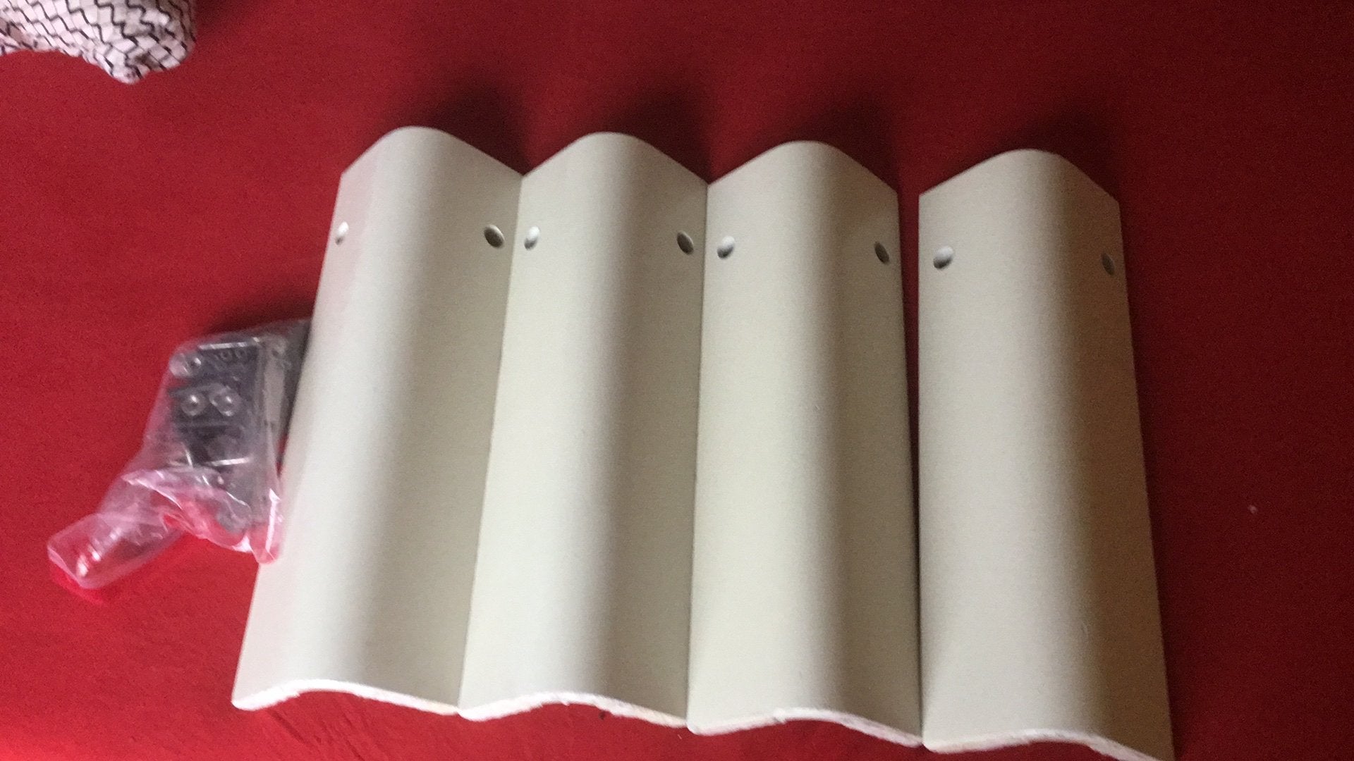 Witte Auping Auronde bedpoten,48 cm hoog, Huis en Inrichting, Wit, Tweepersoons, Ophalen of Verzenden, Zo goed als nieuw