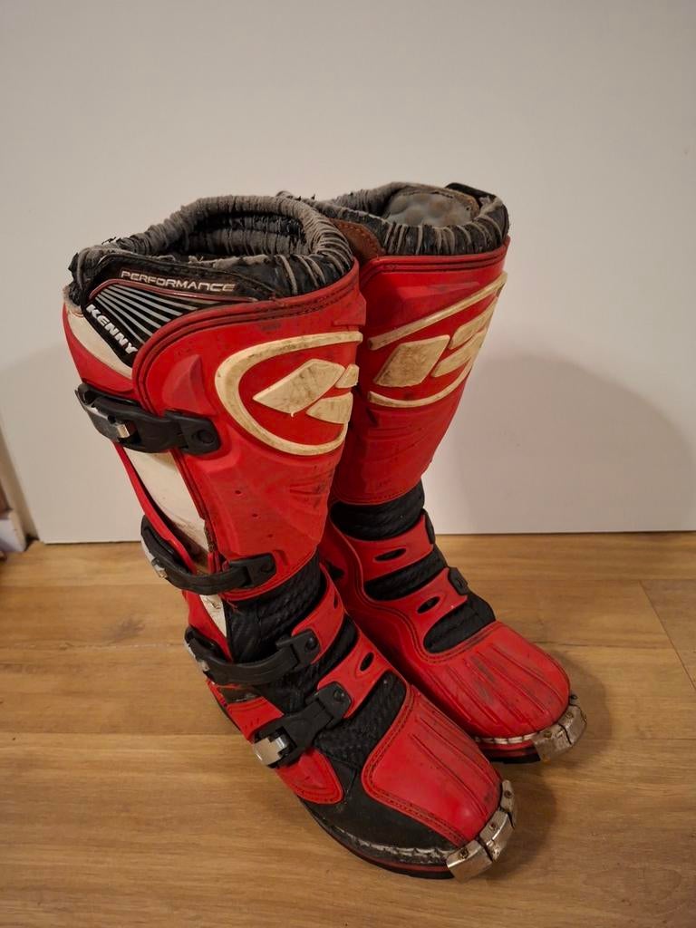 Kenny crosslaarzen maat 38 - Rood/Zwart, Motoren, Kleding | Motorkleding, Laarzen, Kinderen, Tweedehands, Ophalen