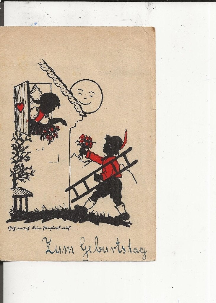 Zum Geburtstag 9-8-1941 Hitler-frankering, Ophalen of Verzenden, 1940 tot 1960, Gelopen