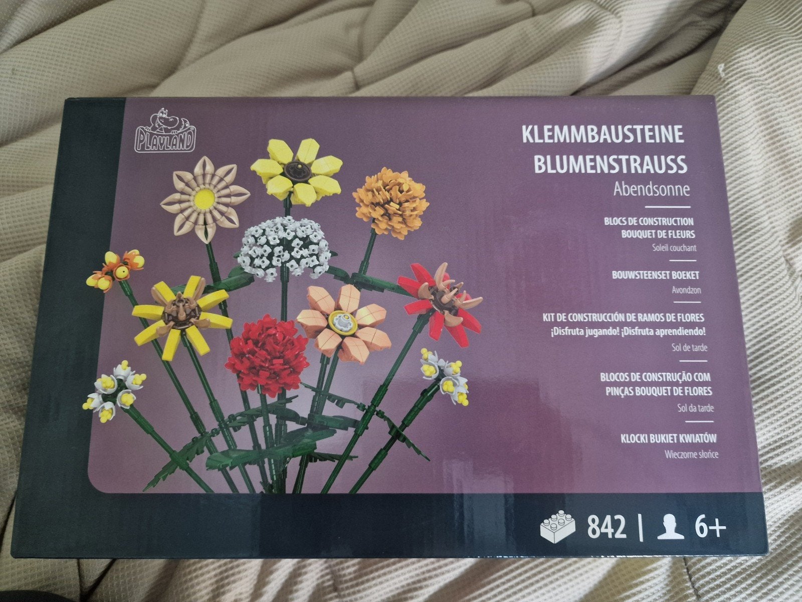 Playland Bloemen Boeket Bouwstenen Set lego - 842 Stukjes, Ophalen of Verzenden, Nieuw, Overige merken