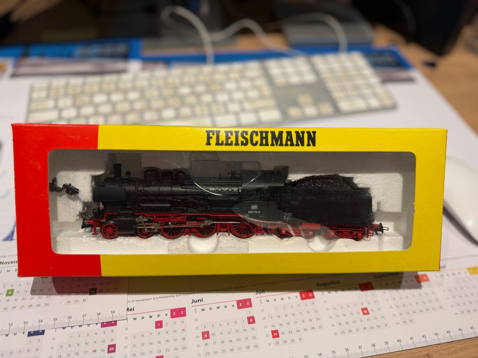 Fleischmann Locomotief 038 772-0 DB - Zo goed als nieuw, Fleischmann, Ophalen of Verzenden, Zo goed als nieuw, Analoog