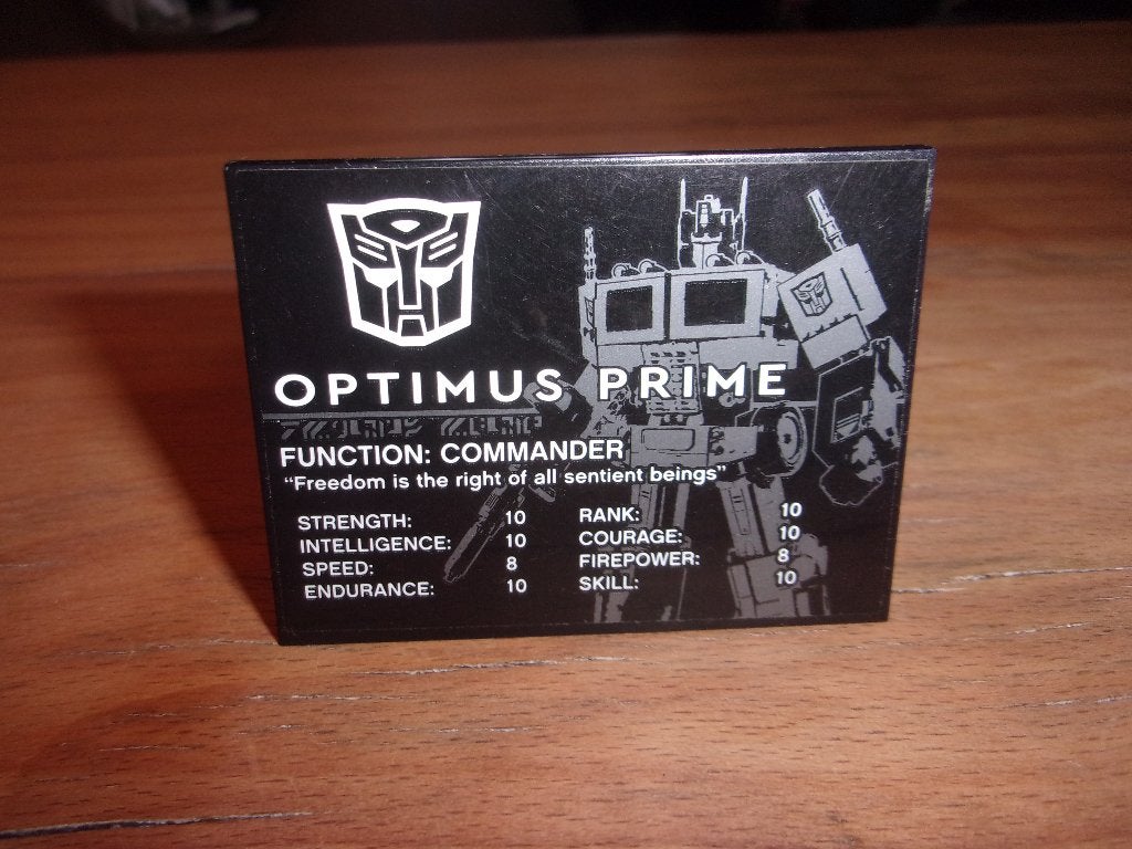 Lego zwarte dakpan 6 x 8 met Optimus Prime 4515pb070, Ophalen of Verzenden, Gebruikt, Losse stenen, Lego
