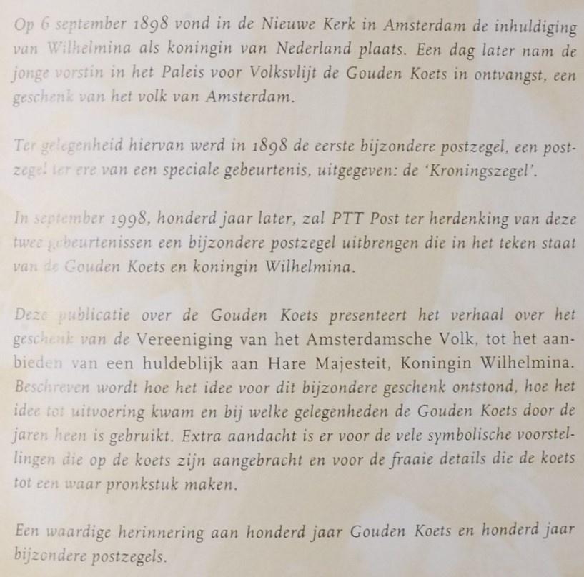 Koningshuis: De gouden koets, Verzenden, Zo goed als nieuw